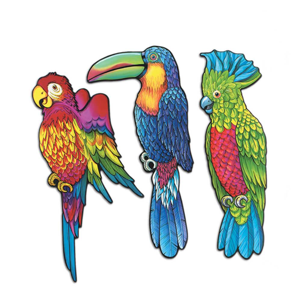 Exotic Bird Cut-Outs 