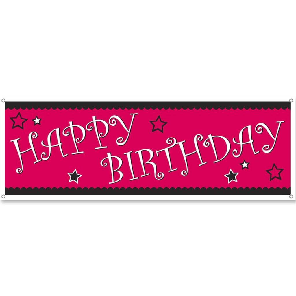 Happy Birthday Sign Banner 