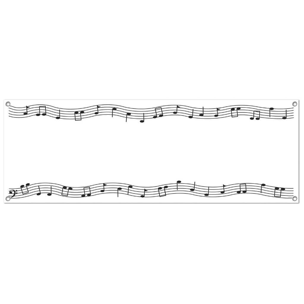 Musical Notes Sign Banner 