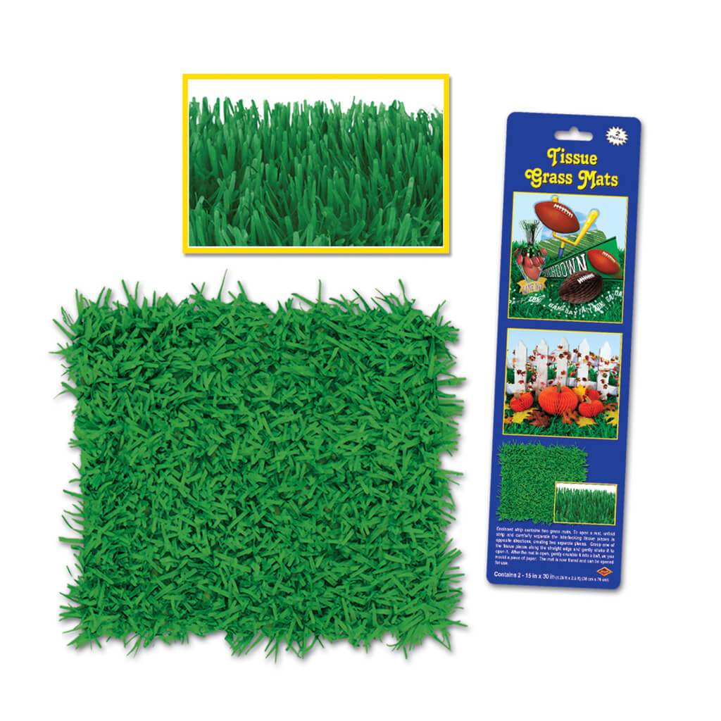 Tissue Grass Mats 15in X 30in Green