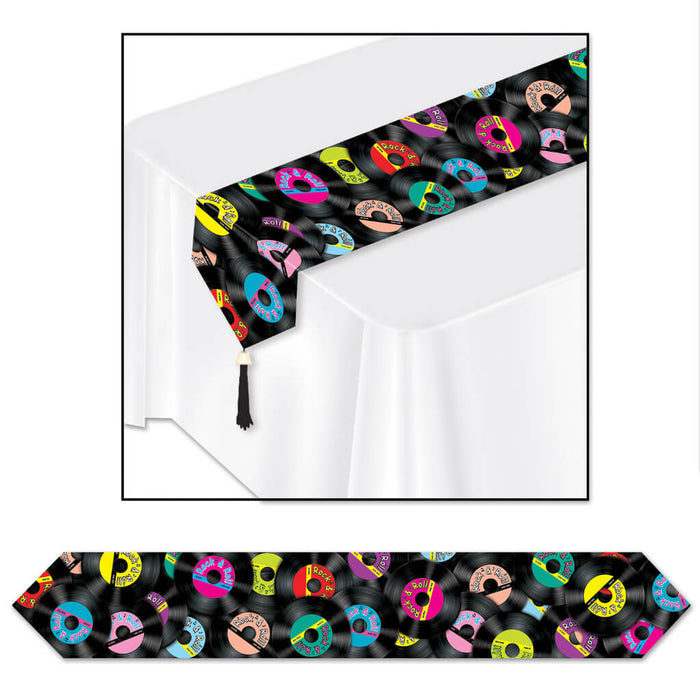 Printed Rock & Roll Table Runner 
