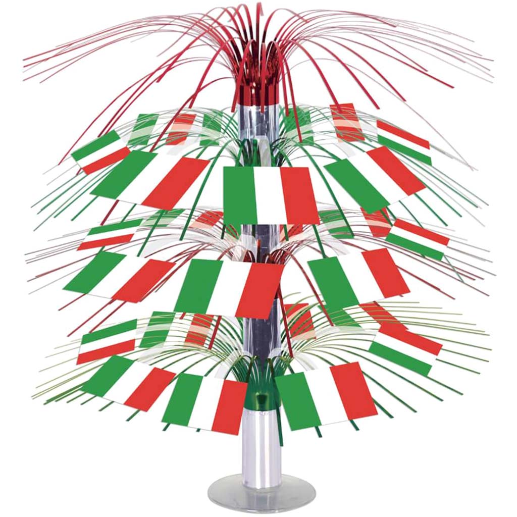 Centerpiece Italian Flag Cascade 