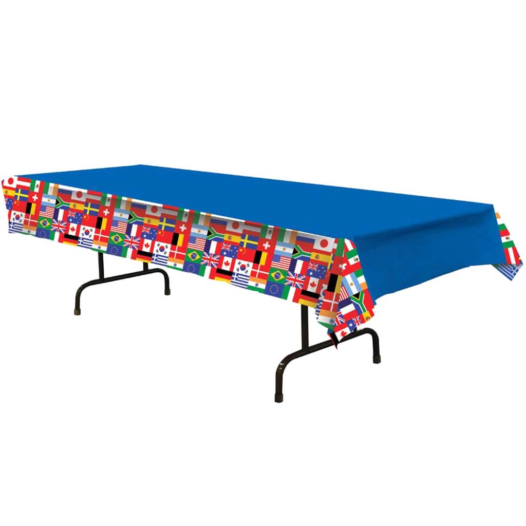 International Flag Rectangular Tablecover 54in x 108in 