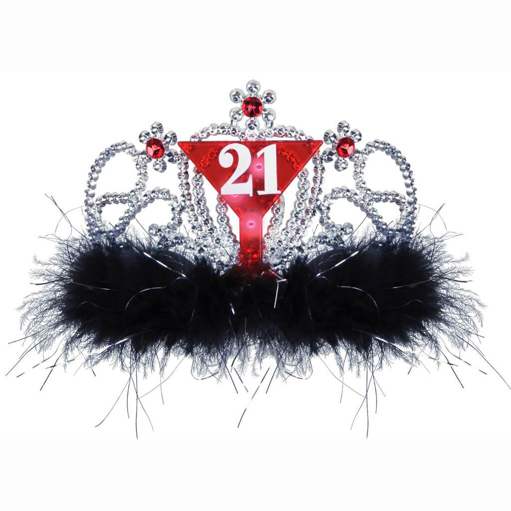 Plastic Light-Up "21" Tiara 