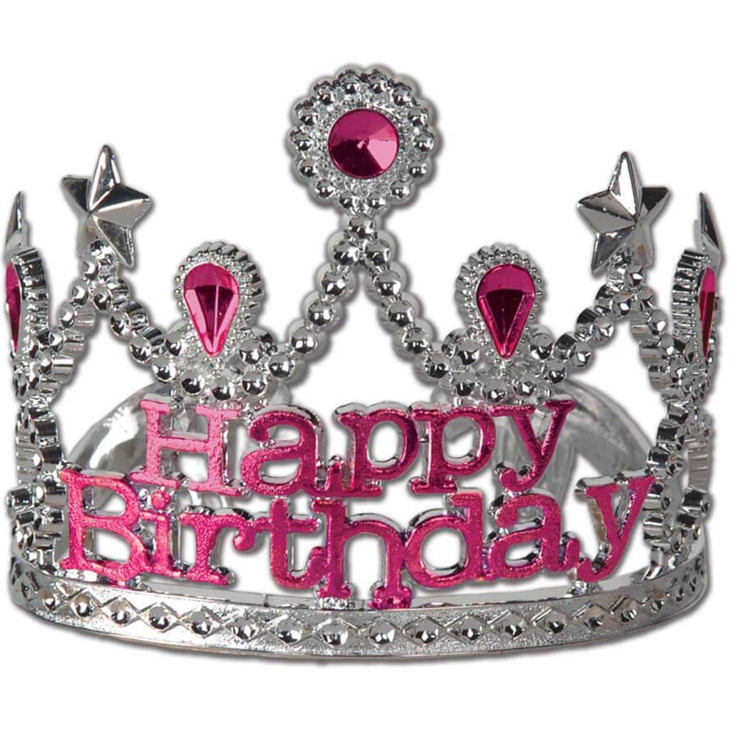 Plastic Happy Birthday Tiara 