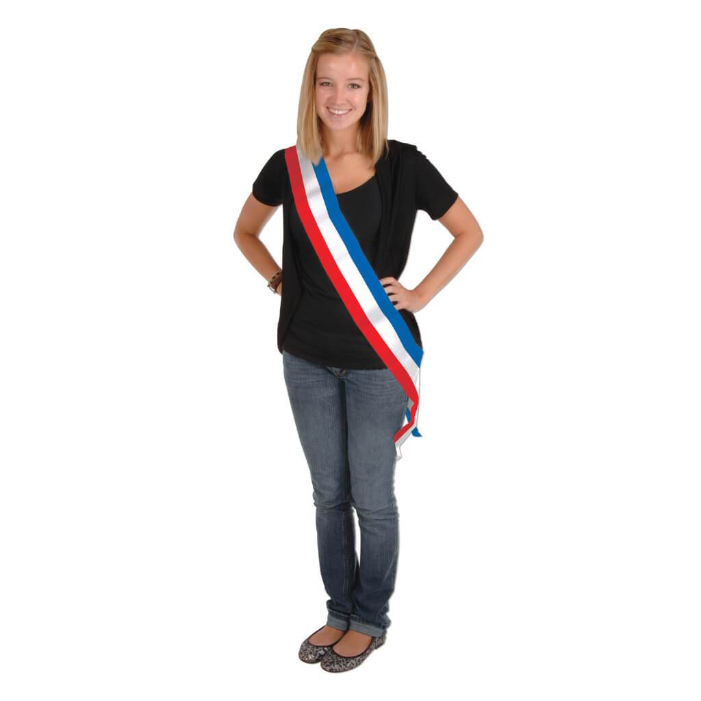 Patriotic Satin Sash 