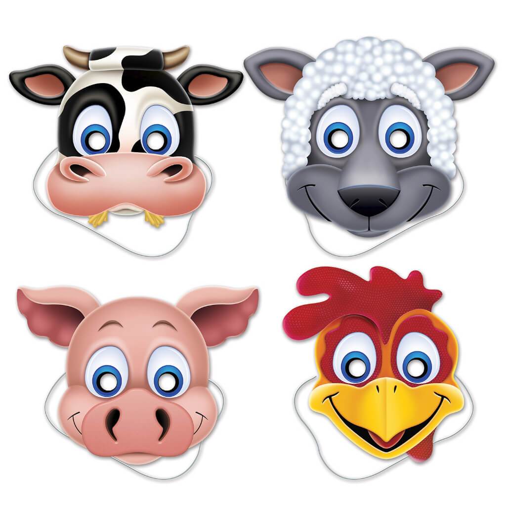 Farm Animal Masks 