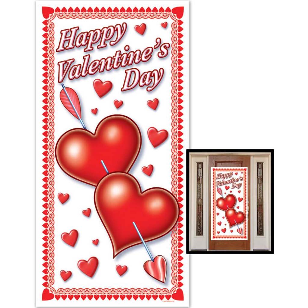 Happy Valentine&#39;s Day Door Cover 