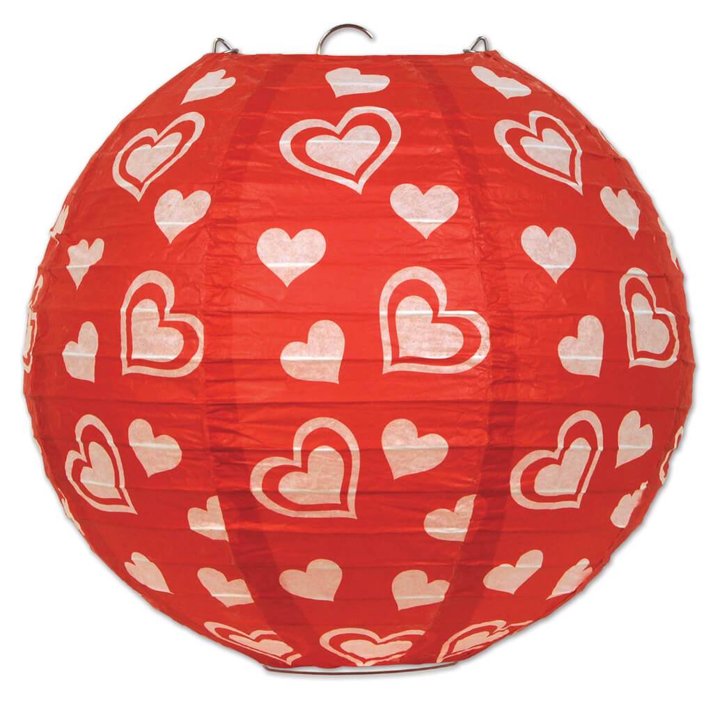 Heart Paper Lanterns 9.5 in 