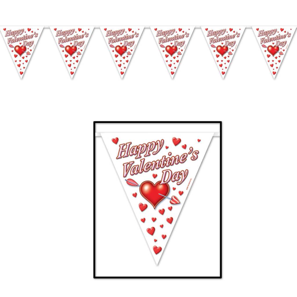 Happy Valentine&#39;s Day Pennant Banner 