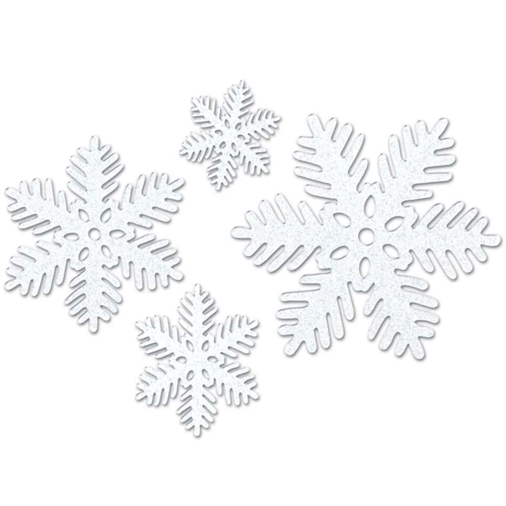 Sparkle Plastic Snowflake 11in 