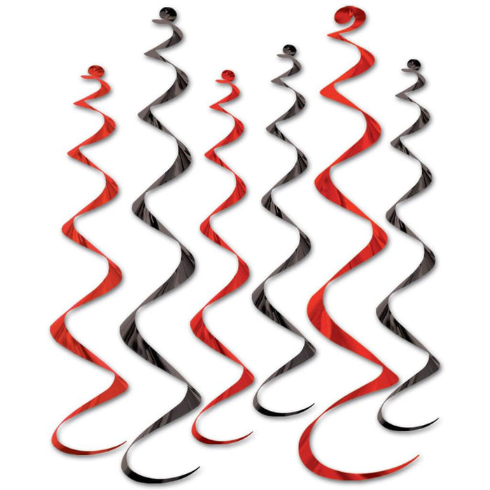 Twirly Whirlys Black, Red 