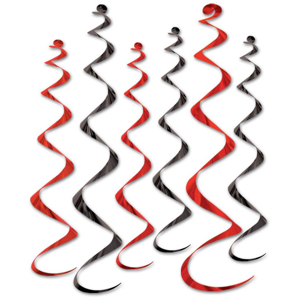 Twirly Whirlys Black, Red 