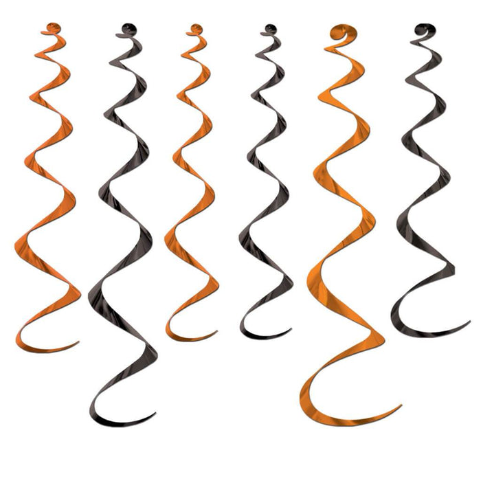 Twirly Whirlys Orange & Black 