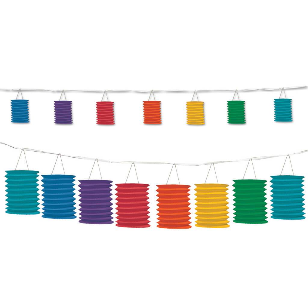 Rainbow Lantern Garland 