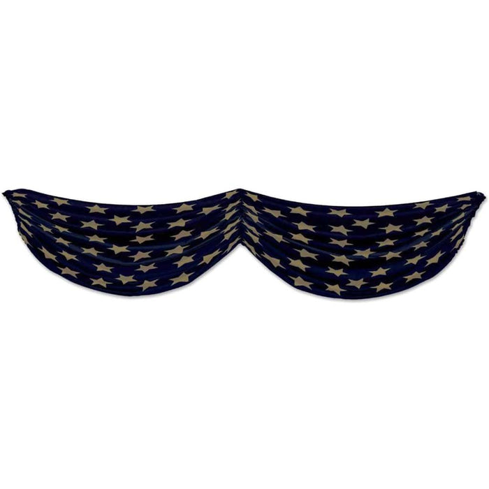 Black & Gold Stars Fabric Bunting 