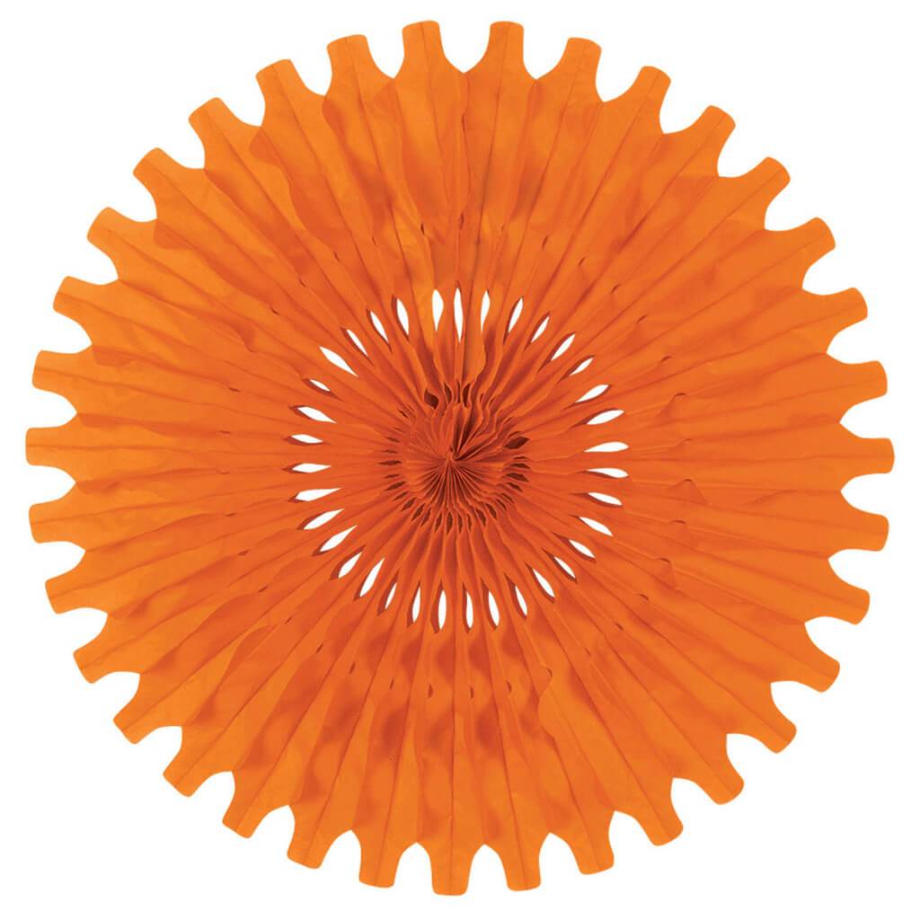 Tissue Fan 25in Orange 