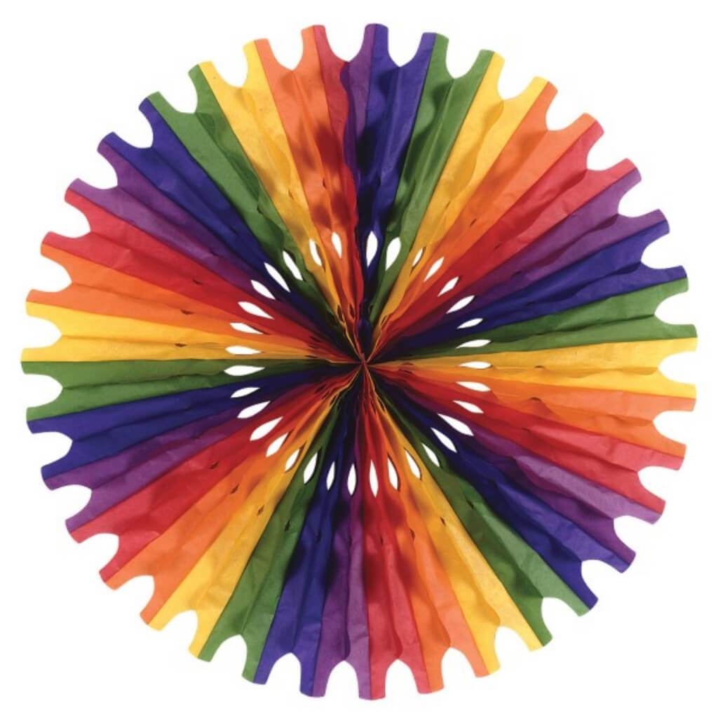 Tissue Fan 25in Multicolor 