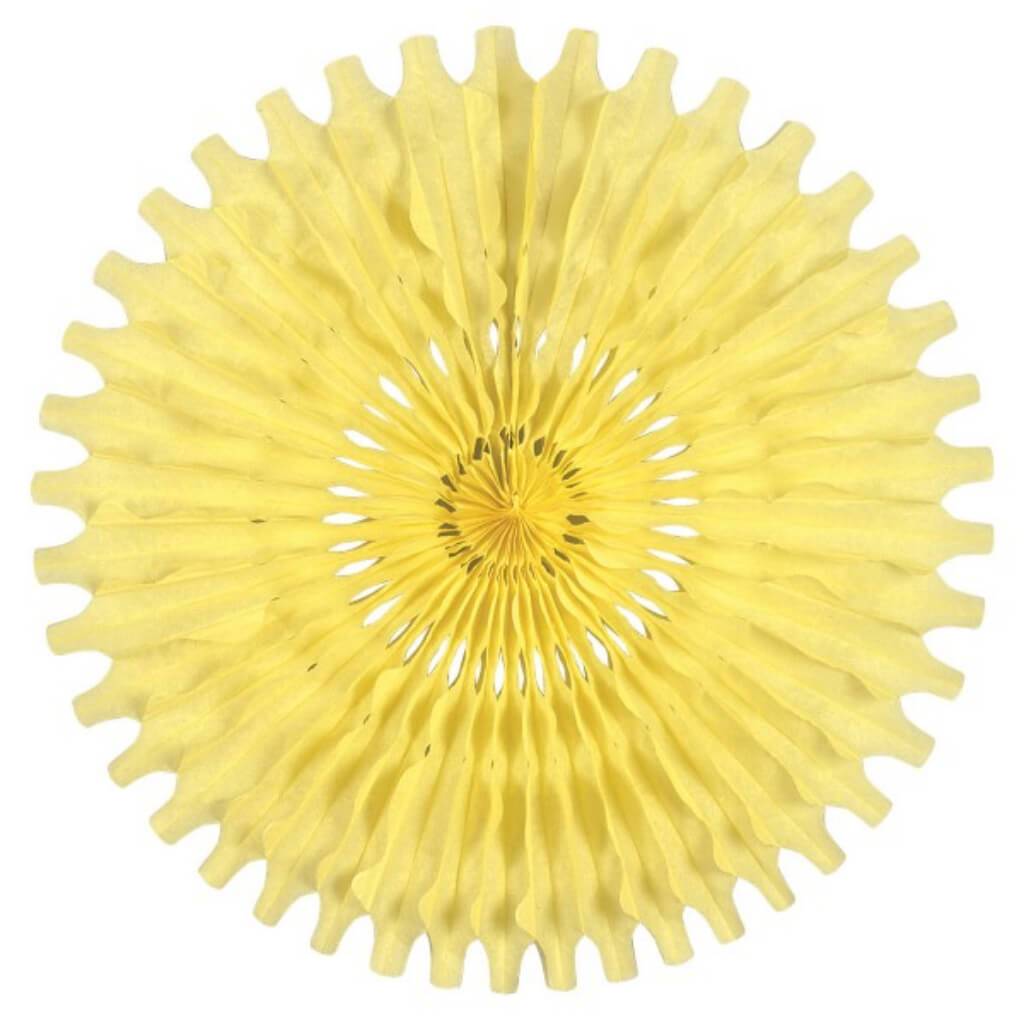 Tissue Fan 25in Yellow 