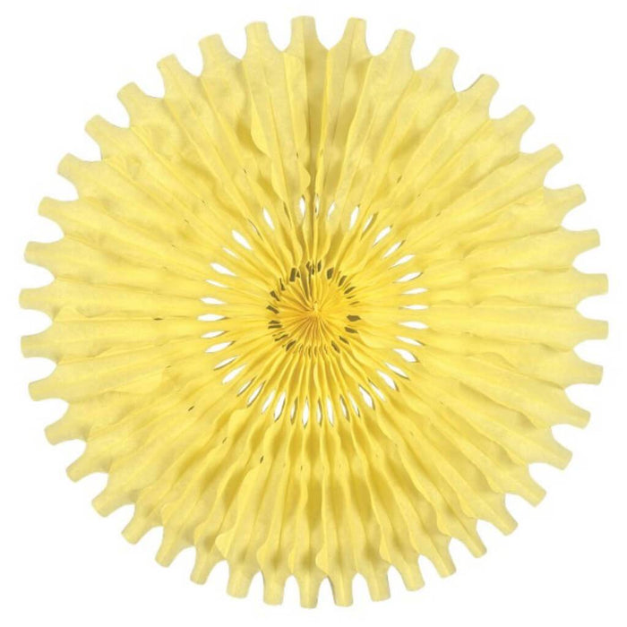 Tissue Fan 25in Yellow 