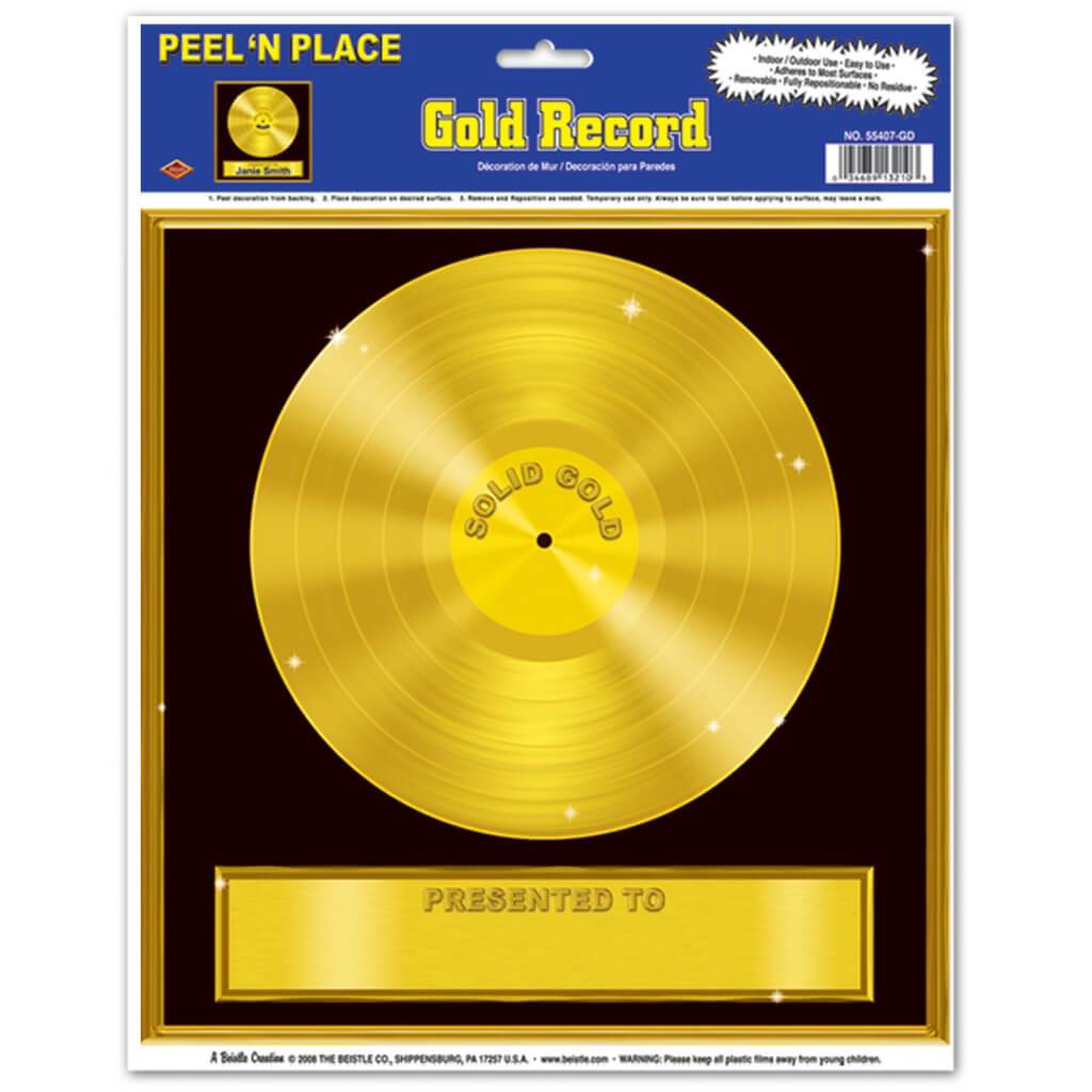 Record Peel &#39;N Place Gold 