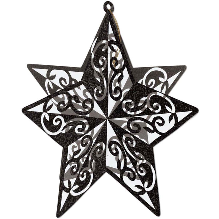 Centerpiece 3D Glittered Star 
