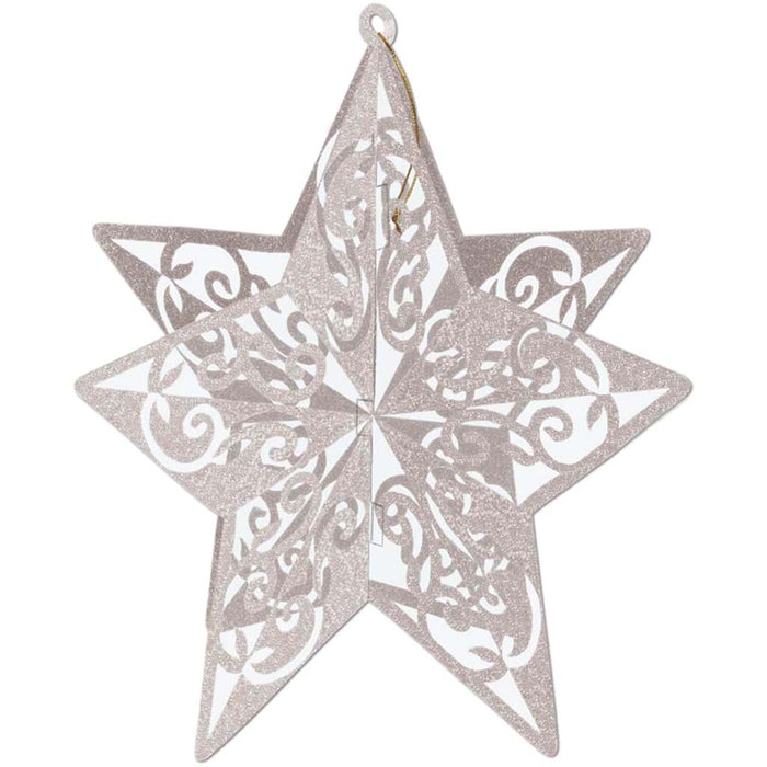Centerpiece 3-D Glittered Star 