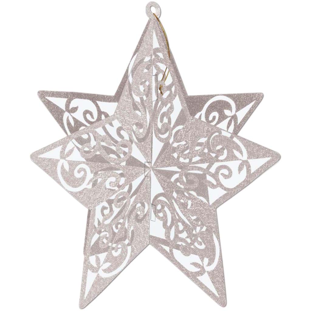 Centerpiece 3-D Glittered Star 