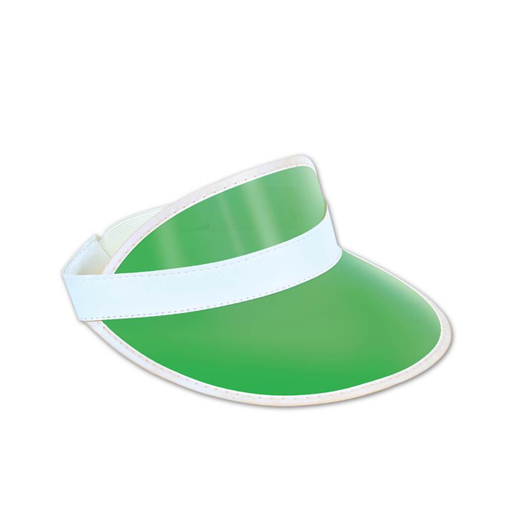 Clear Green Plastic Dealer&#39;s Visor 