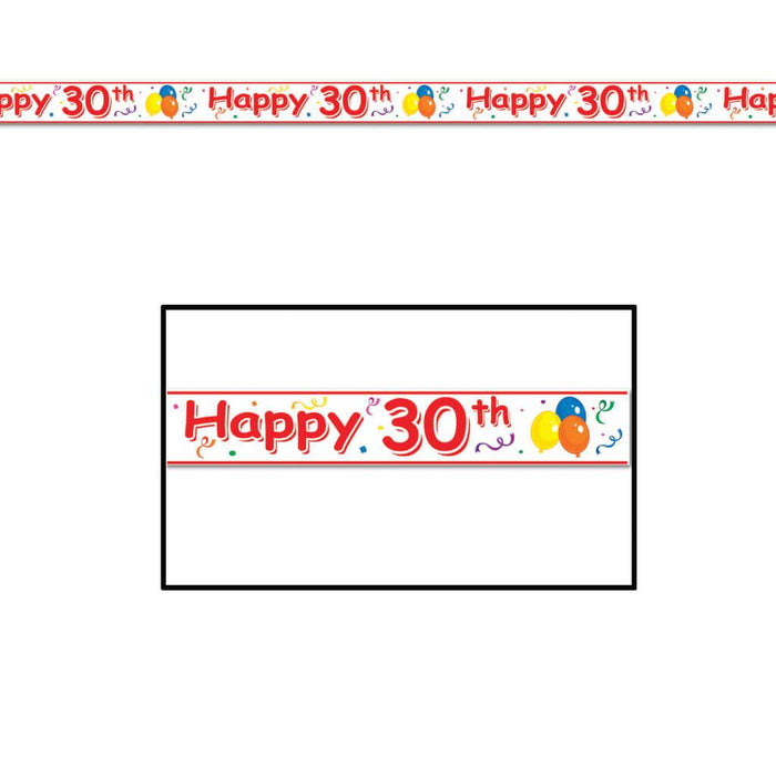 Happy "30th" Birthday Party Tape 