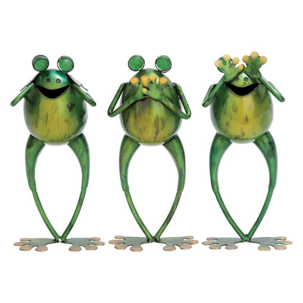 Metal Frog Set of 3, 115 in