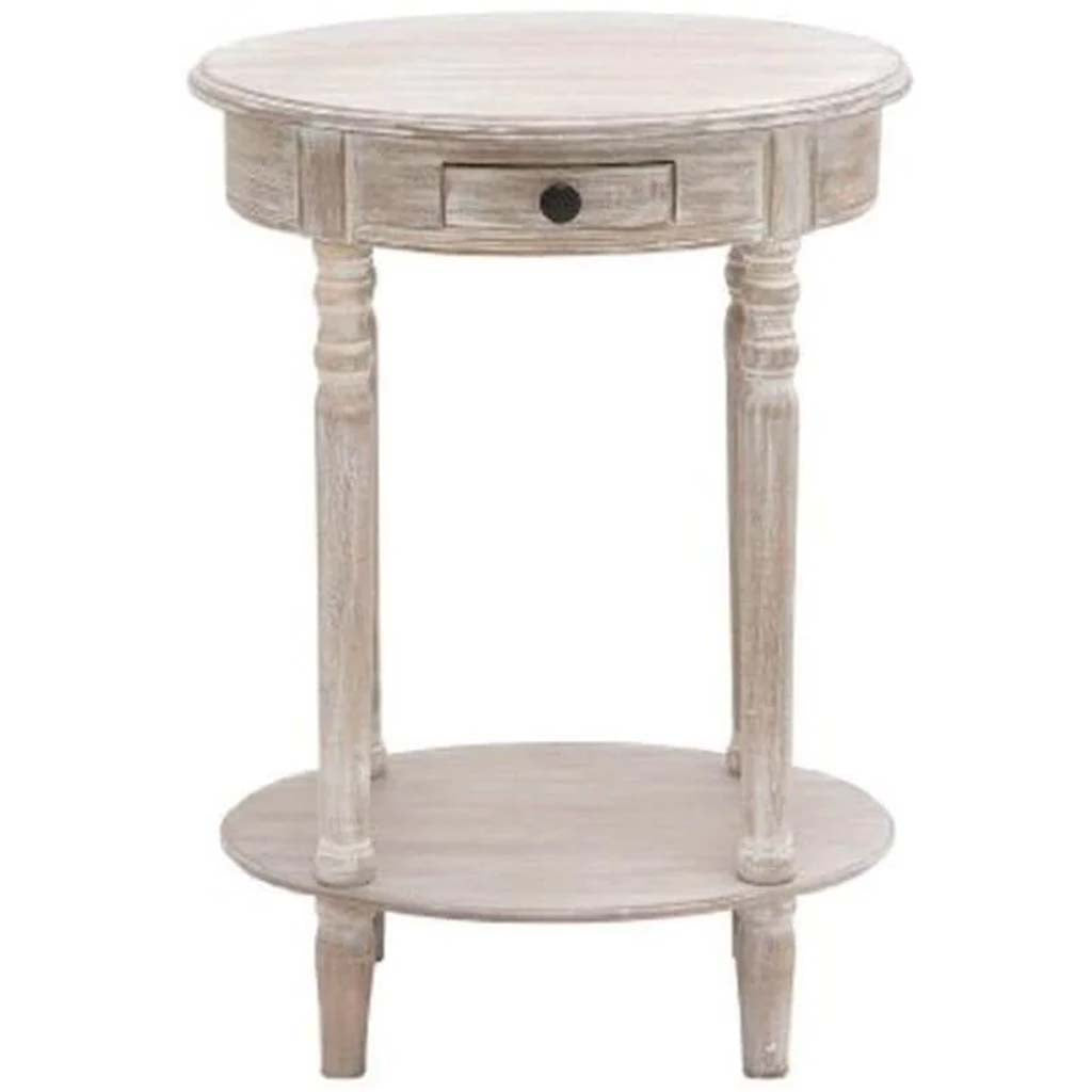 Wood Oval Accent Table