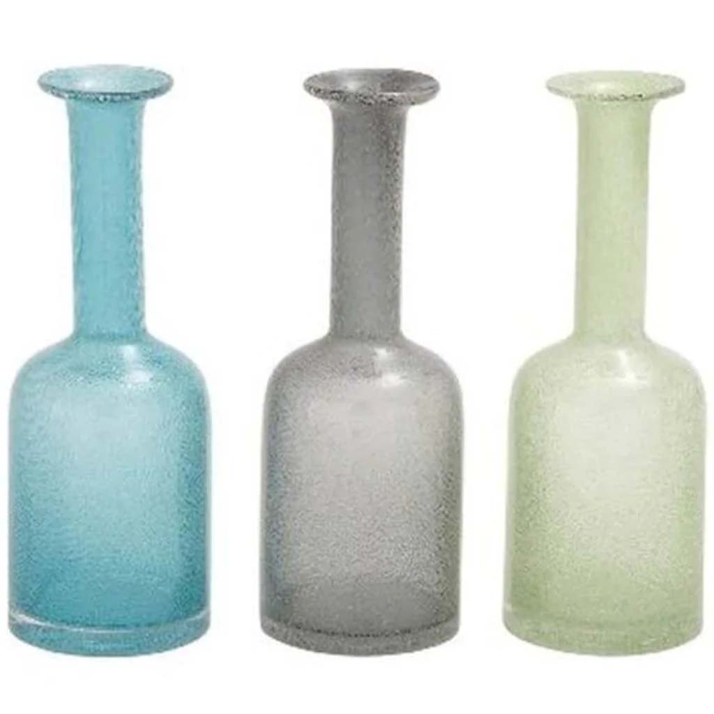 Glass Long Neck Vase 3 Assortment