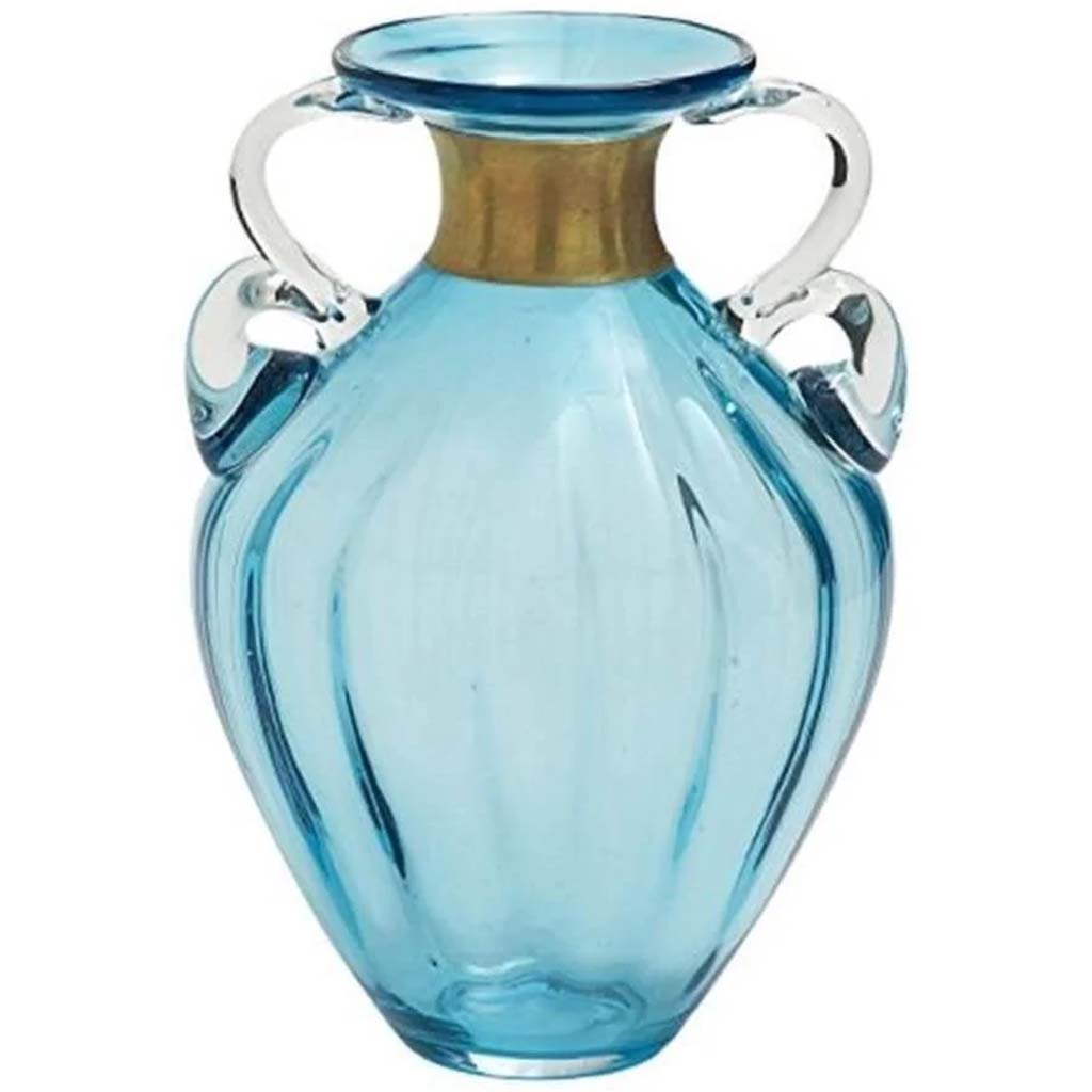 Glass Vase 8in W, 12in H