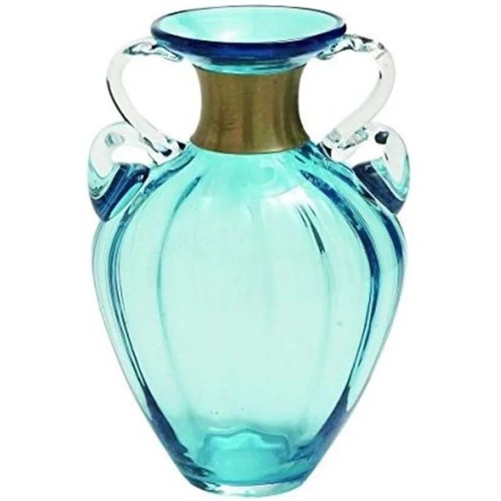 Glass Sm Vase 7in W, 10in H