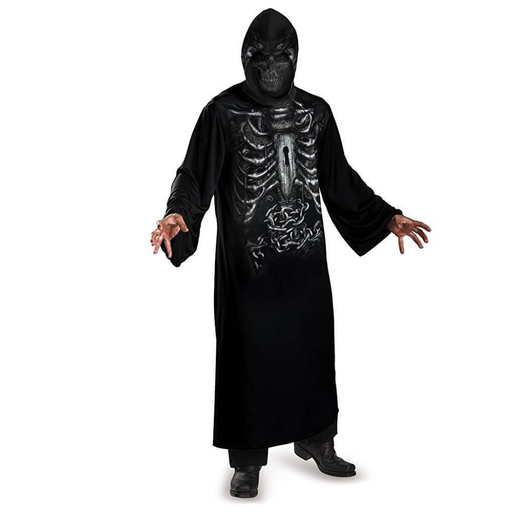 Reaper Hooded Print Robe Costume