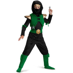 Green And Black Master Ninja Deluxe Costume