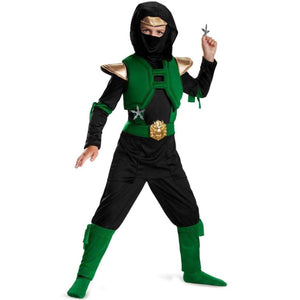 Green And Black Master Ninja Deluxe Costume
