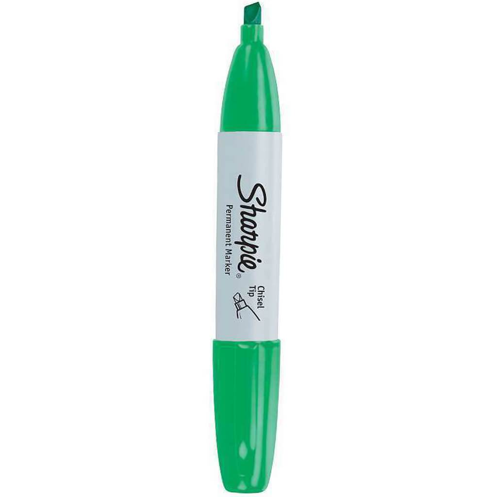 Markers Chisel Tip Green