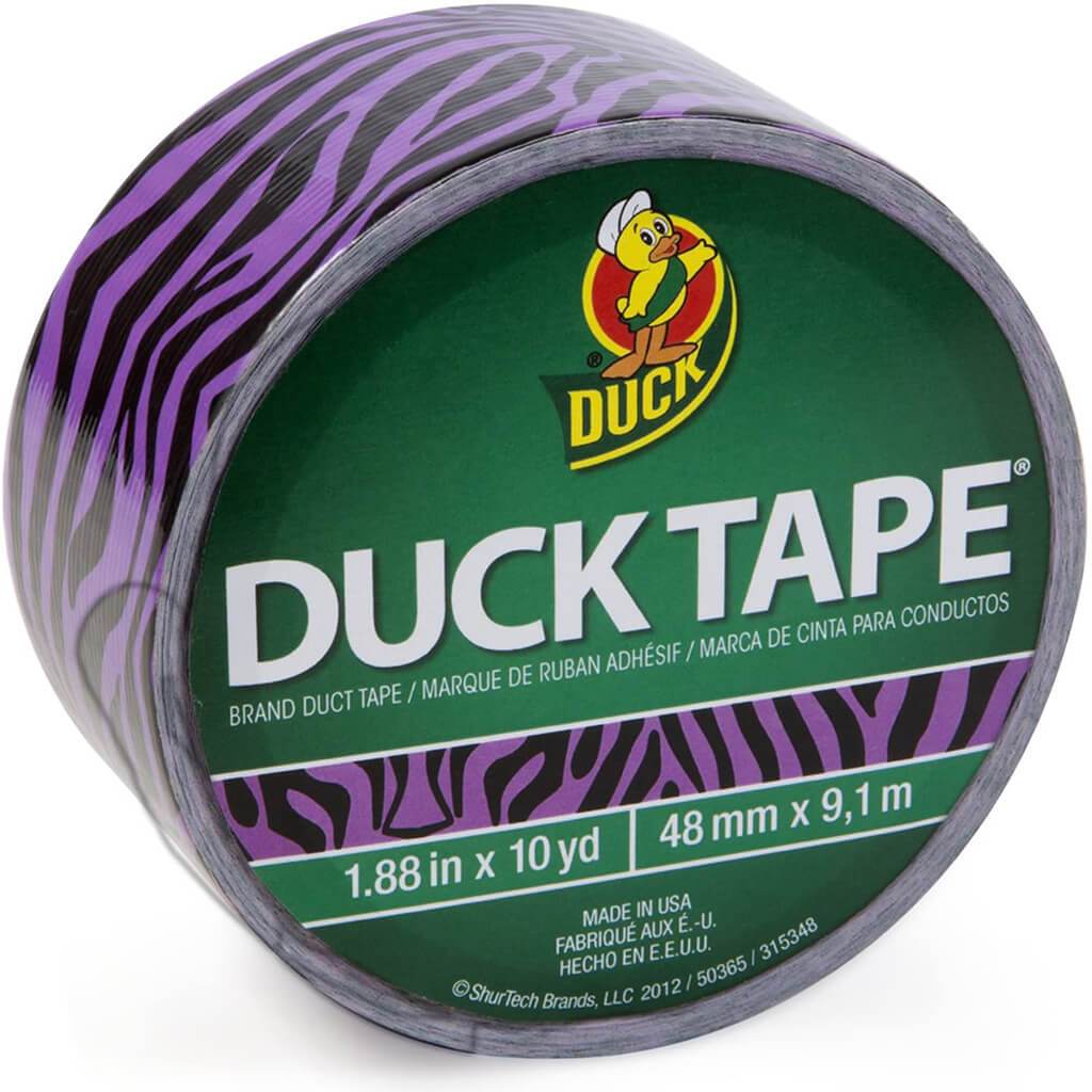 Duct Tape 1.88in x 10yd Zebra