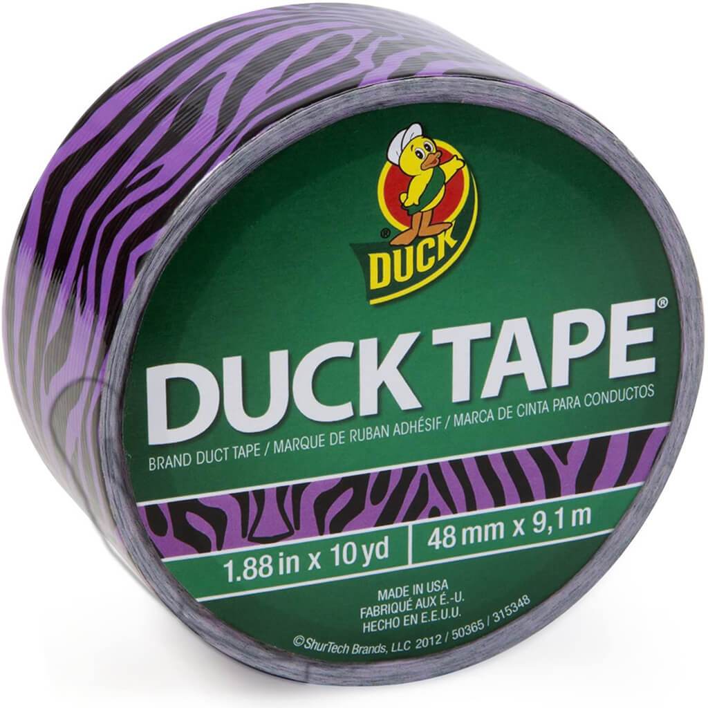 Duct Tape 1.88in x 10yd Zebra