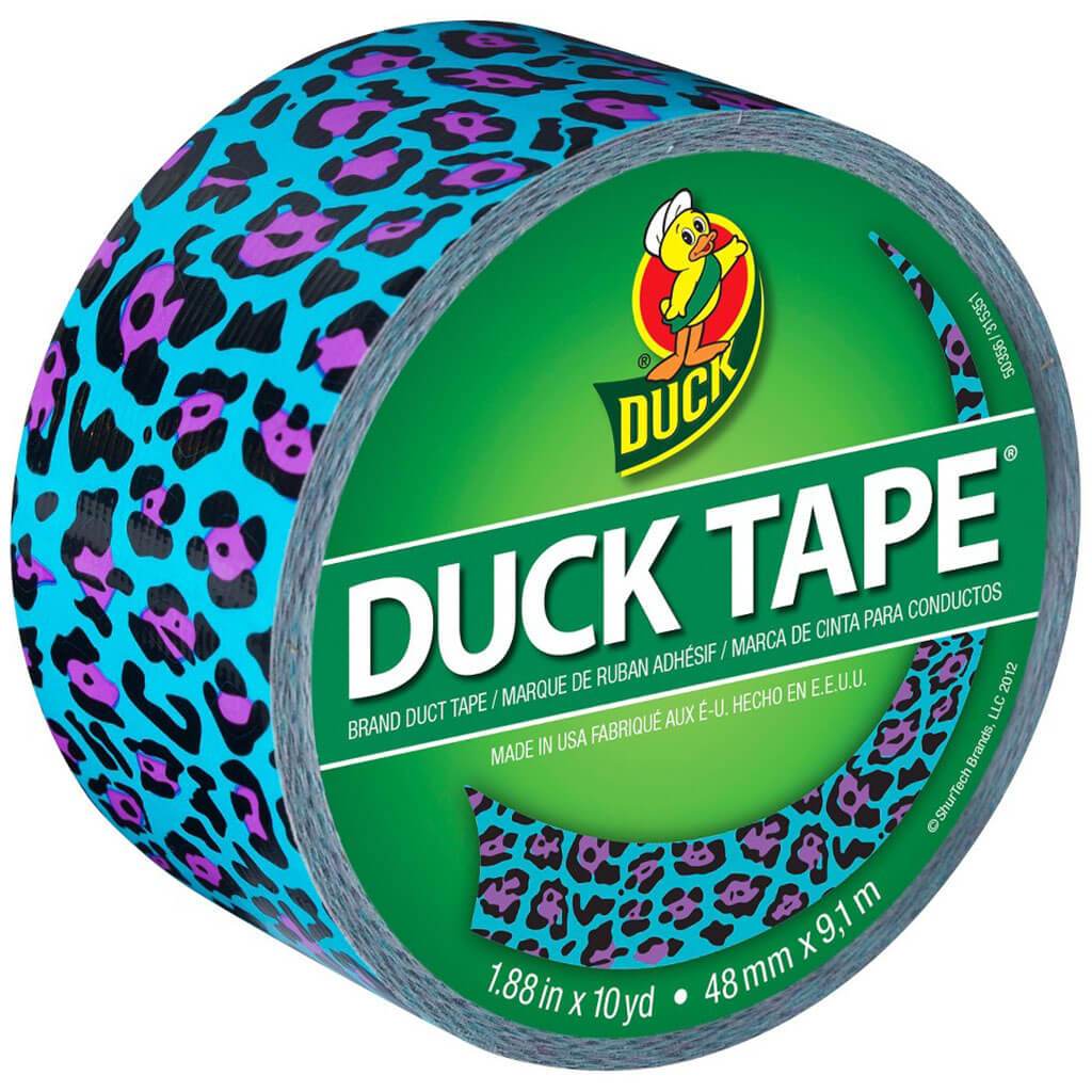 Duct Tape 1.88in x 10yd Blue Leopard