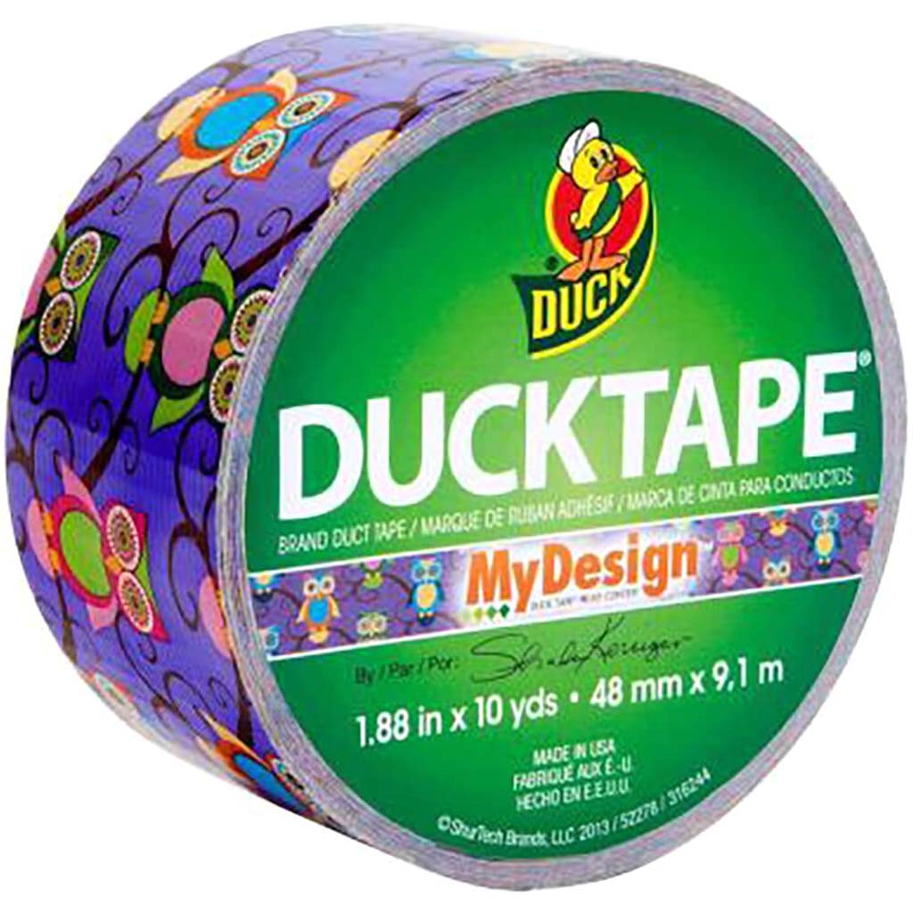 Duct Tape 1.88in x 10yd Retro Owl