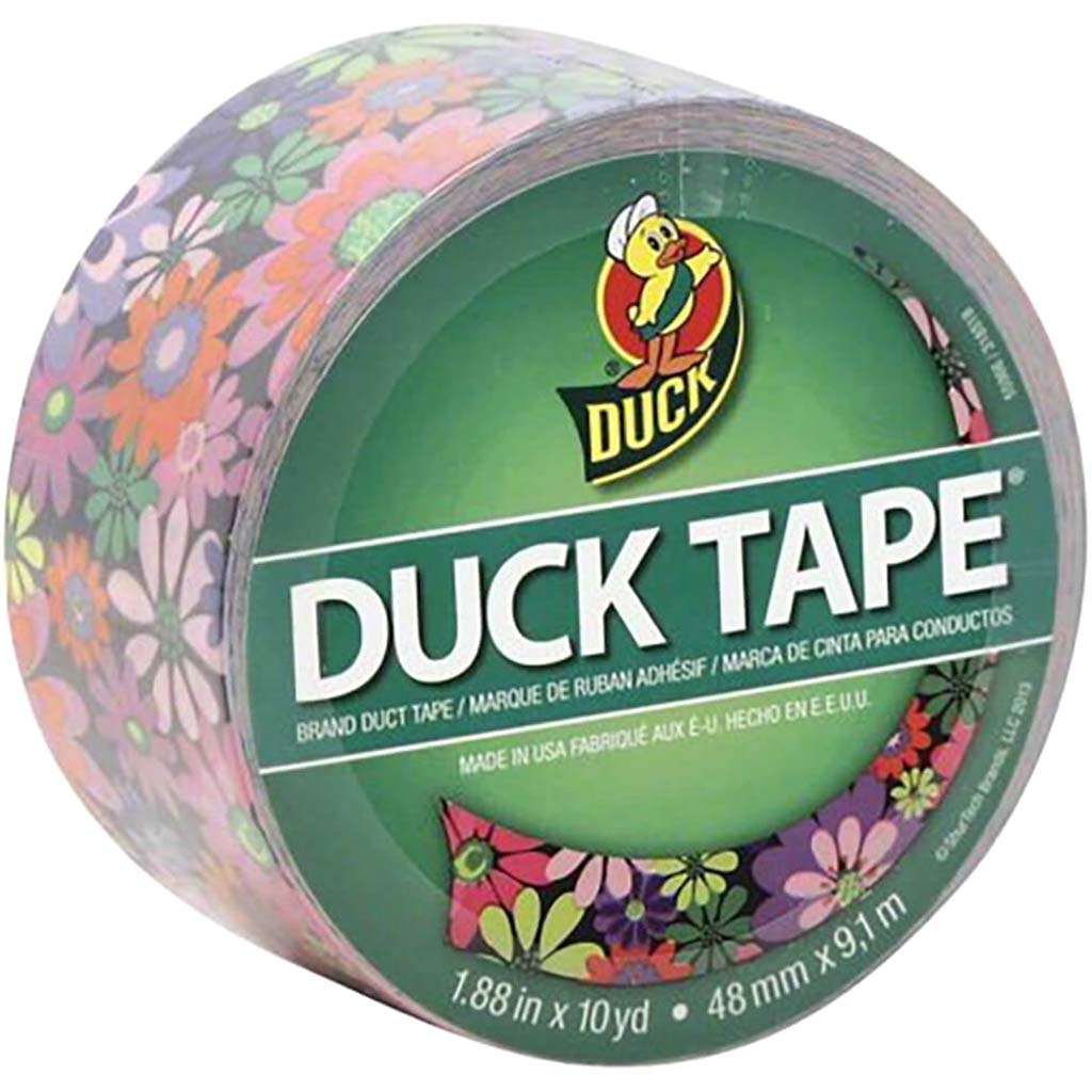 Duck Tape 1.88in x 10yd Bright Flowers