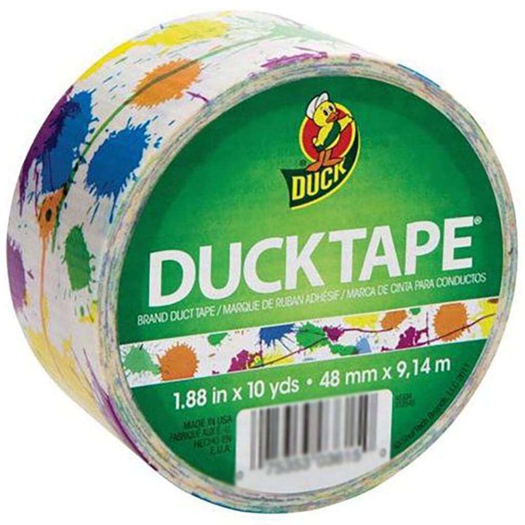 Duck Tape 1.88in x 10yd Paint Splatter