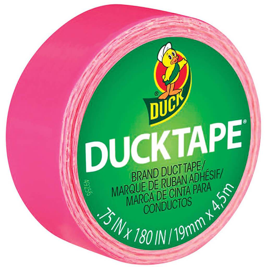 Mini Duct Tape 0.75in x 15ft Pink