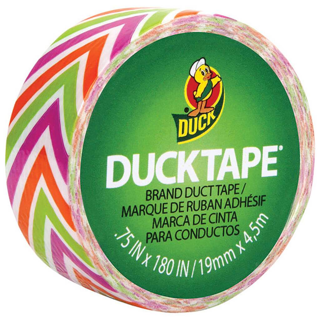 Mini Duct Tape 0.75in x 15ft Zig Zag