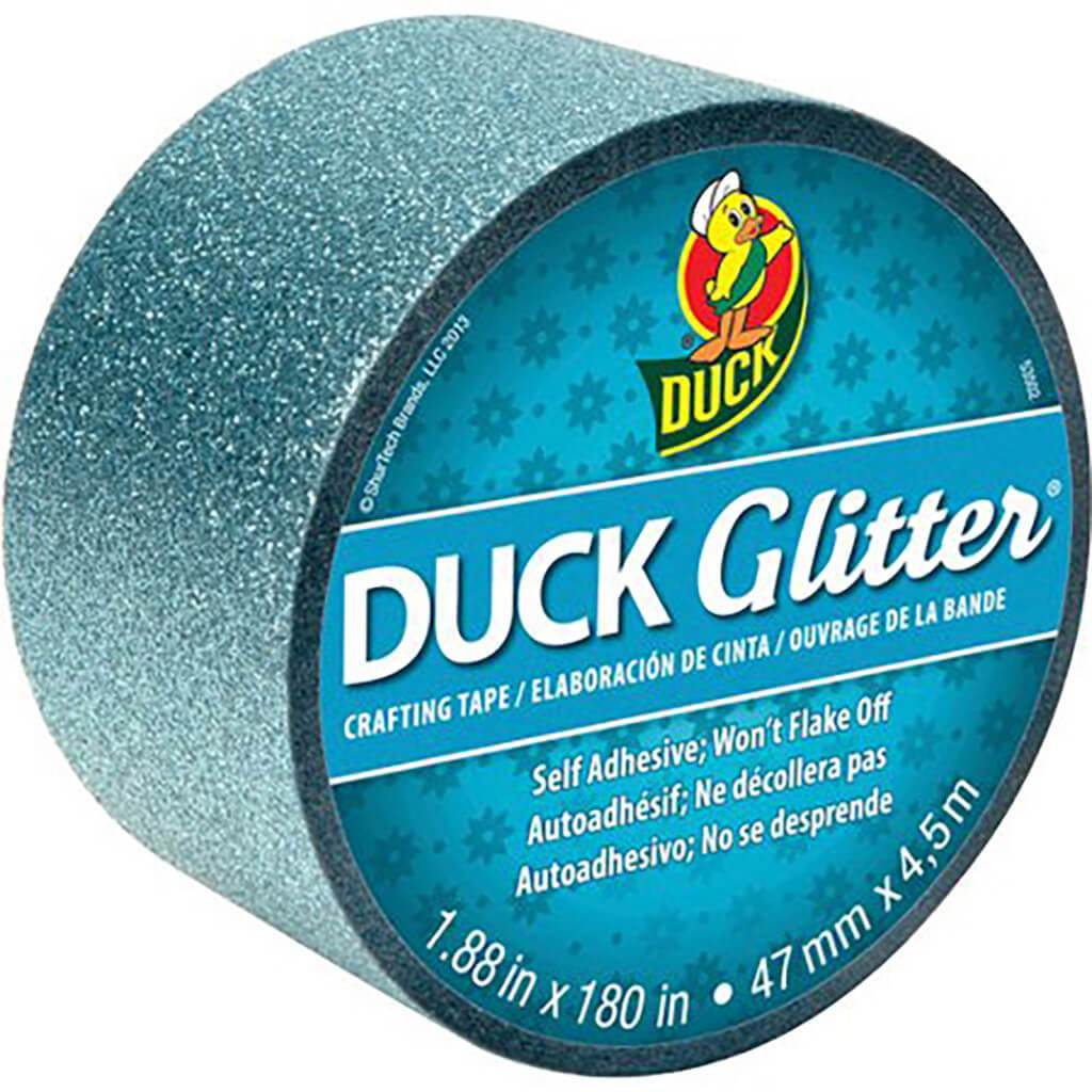 Duct Tape 1.88in x 5yd Aqua Blue Sparkle