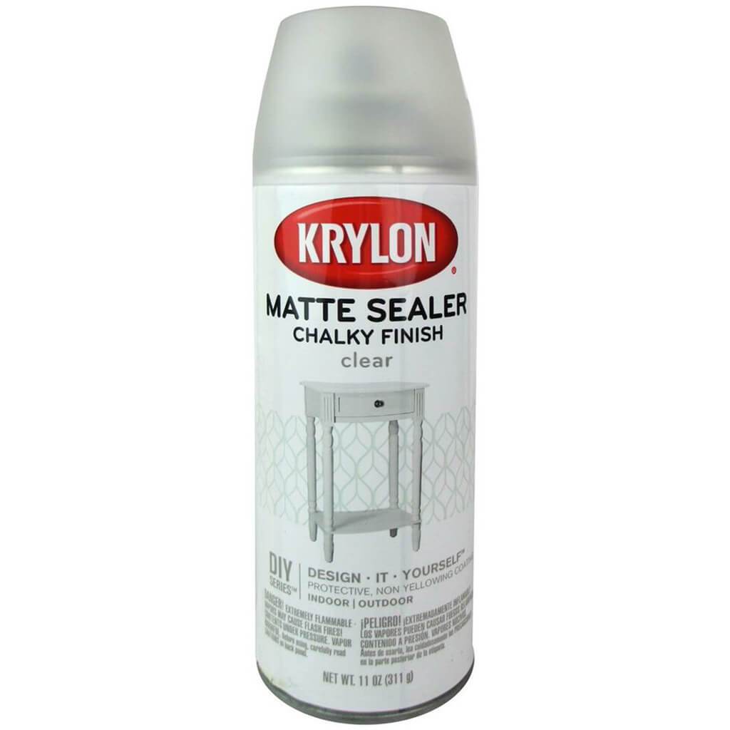 Chalky Finish Aerosol Spray Paint 12oz Clear Matte