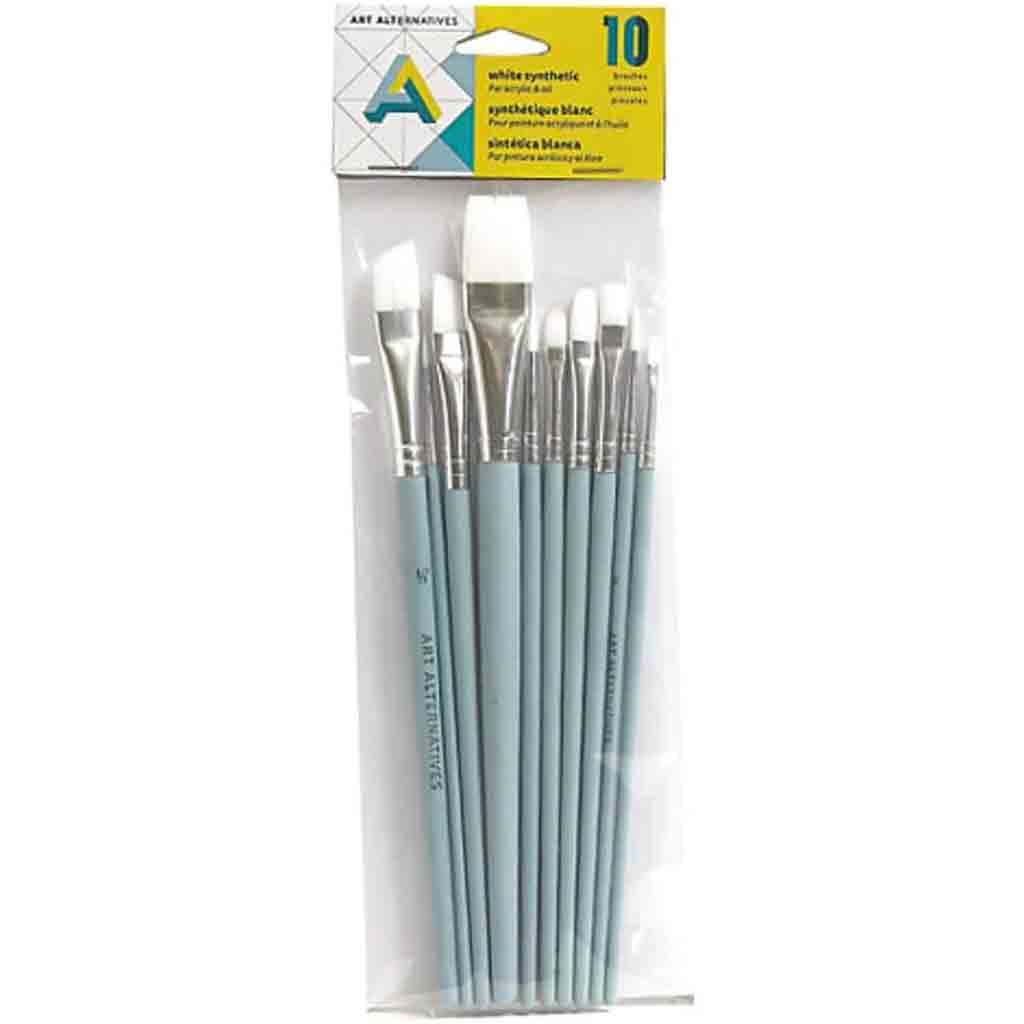 Value Acrylic &amp; Oil Brush Set 10